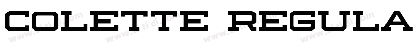 Colette Regular字体转换